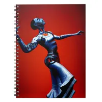 Robot Cyborg passionately dancing Flamenco Notebook