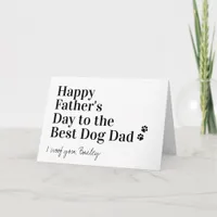 Happy Father's Day Personalized Best Dog Dad Card
