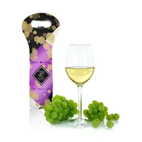 Elegant 47th Amethyst Wedding Anniversary Wine Bag