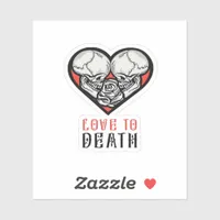 Aesthetic Valentines Till Death Do Us Part Sticker