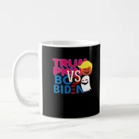 Funny Trumpkin Vs Boo Biden Halloween Design Class Coffee Mug
