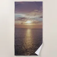 Glorious Sunrise Over The Ocean  Beach Towel