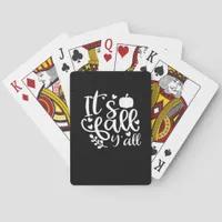 It’s Fall Y’all! Trendy Graphic Poker Cards