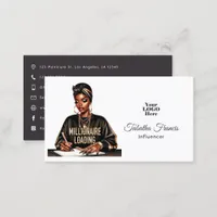 Empowered Black Woman Inspirational Design Business Card