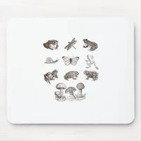 Cottagecore Aesthetic Mushroom Academia Frog Gobli Mouse Pad