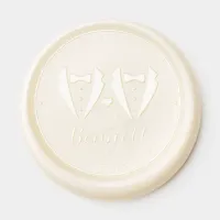 Modern Gay Wedding Tuxedo Wax Seal Sticker