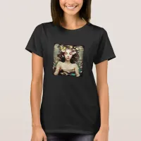 Calm Woman Under Water, | AI Generated Artwork T-Shirt