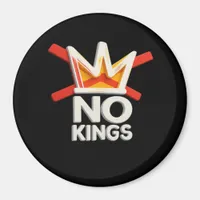 No Kings Anti Minimal Clean Design Magnet