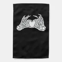 Skeleton Heart Hands - Light Garden Flag