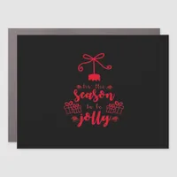 Christmas Calligraphy - Tis The Season Car Magnet
