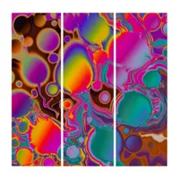 Groovy Color Burst Triptych