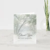 Peace in the Trees Funeral Sympathy Thank You Card
