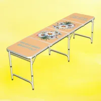 Monogram Run with daisies: win with style Orange | Beer Pong Table