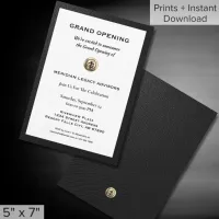 Elegant Grand Opening Invitation