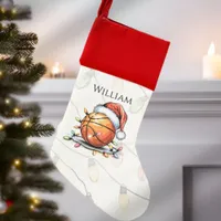 Personalized Basketball Player Fan Christmas Stocking