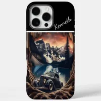 Mountain Vista Through Wood iPhone 16 Pro Max Case