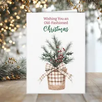 Farmhouse Christmas | Coloring Page Inside Card