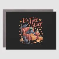 Crow It’s Fall Y’all Pumpkins Fall Autumn Hallowee Car Magnet