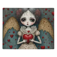 Adorable Gothic Valentine Doll Jigsaw Puzzle