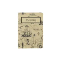 Personalized Vintage Nautical Old Map Pattern Passport Holder