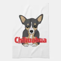 Chihuahua Black Tan Kitchen Towel