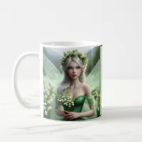 Beautiful May Fairy in Lilies of the Valley Coffee Mug