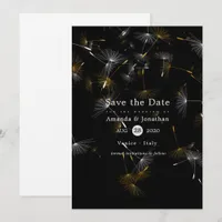 Dandelion Confetti Wedding Save The Date