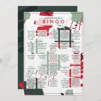 2021 Rona Pandemic BINGO Funny Flat Christmas Card