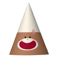 Sock Monkey Smile(Girl) Party Hat