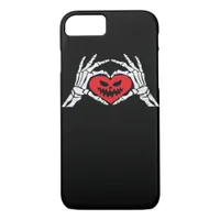 Skeleton Hands A Heart Spooky Halloween iPhone 8/7 Case