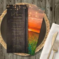 String Lights and Sunset Reception Menu ID525