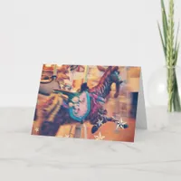 Merry Go Round Goat Card