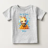 Our Lil' Honey | Honey bee themed Personalized Baby T-Shirt