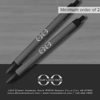 Custom Gray Promotional Pen with Logo