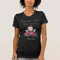 Pixie Dust Whimsical Fairy Folk Art Floral T-Shirt