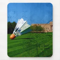 Shuttlecock on the Lawn Mouse Pad