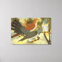 Cuckoo Birds with Modern Art Canvas Print