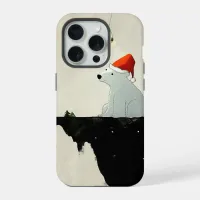 Santa Polar Bear iPhone 15 Pro Case