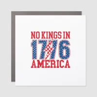 No Kings In America We The People Vintage Car Magnet