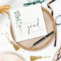 Eucalyptus Wishes for Grad Graduation Guest Book