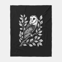 Barn  Goth Witch Goblincore Cottagecore Academia Fleece Blanket