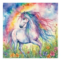 Unicorn Watercolor Acrylic Print