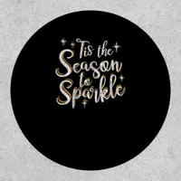 Tis Season To Sparkle Funny Christmas Saying Patch