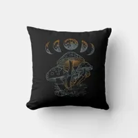 Goblincore Aesthetic Academia Cottagecore Mushroom Throw Pillow