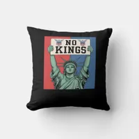 No Kings Classic Patriotic Style Throw Pillow