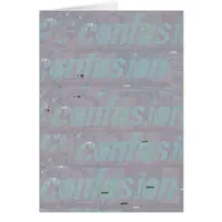 Confusion Blank Inside Card