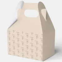 Trendy Chic Espresso Martini Bridesmaid Proposal Favor Boxes