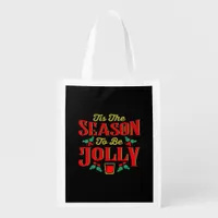 Christmas Tis The Season  Grocery Bag