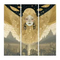 Gold City Angel Triptych