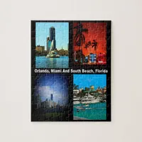 Orlando, Miami, South Beach Collage Jigsaw Puzzle